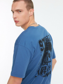 Футболка Trendyol модель TMNSS22TS0481/Indigo Фото