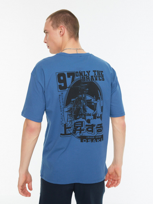 Футболка Trendyol модель TMNSS22TS0481/Indigo Фото