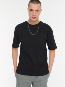 Футболка Trendyol модель TMNSS22TS0503/Siyah Фото