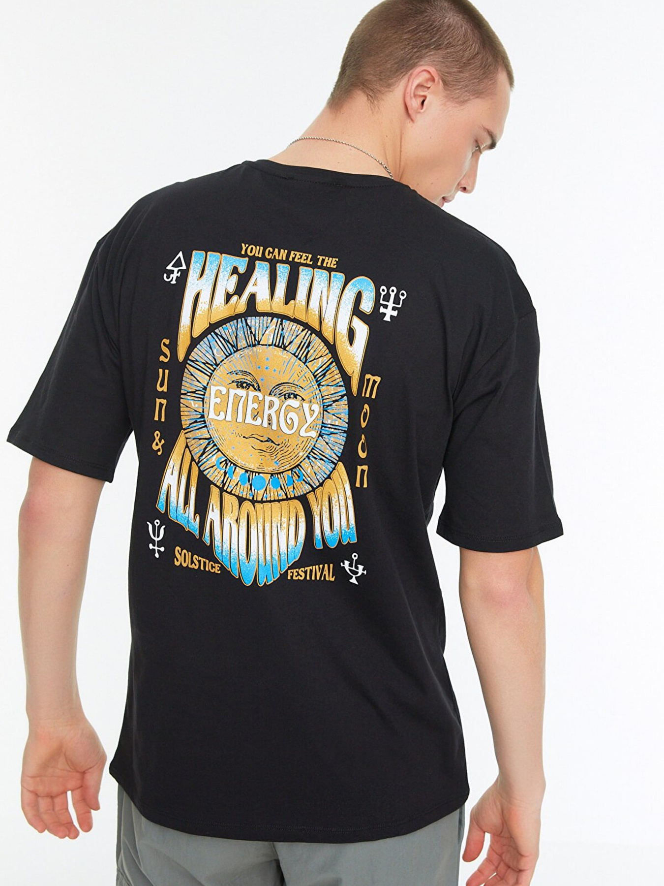 Футболка Trendyol модель TMNSS22TS0503/Siyah Фото