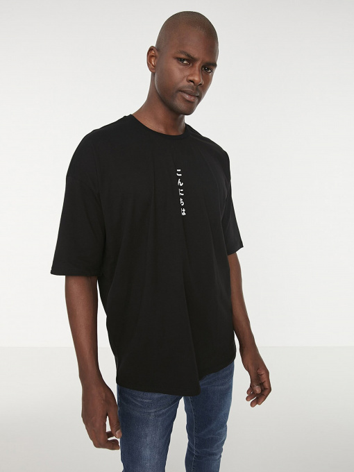 Футболка Trendyol модель TMNSS22TS0828/Siyah Фото