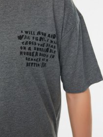 Футболка Trendyol модель TMNSS22TS1139/Antrasit Фото