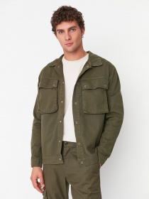 Джинсова куртка Trendyol Модель TMNAW20CE0234/Haki Фото