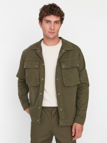 Джинсова куртка Trendyol Модель TMNAW20CE0234/Haki Фото