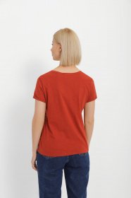 Футболка Tom Tailor модель 1021105.XX.71_коричневий з чорним Фото