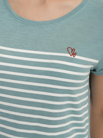 Футболка Tom Tailor модель 1021105.XX.71_с.зелений з білим Фото