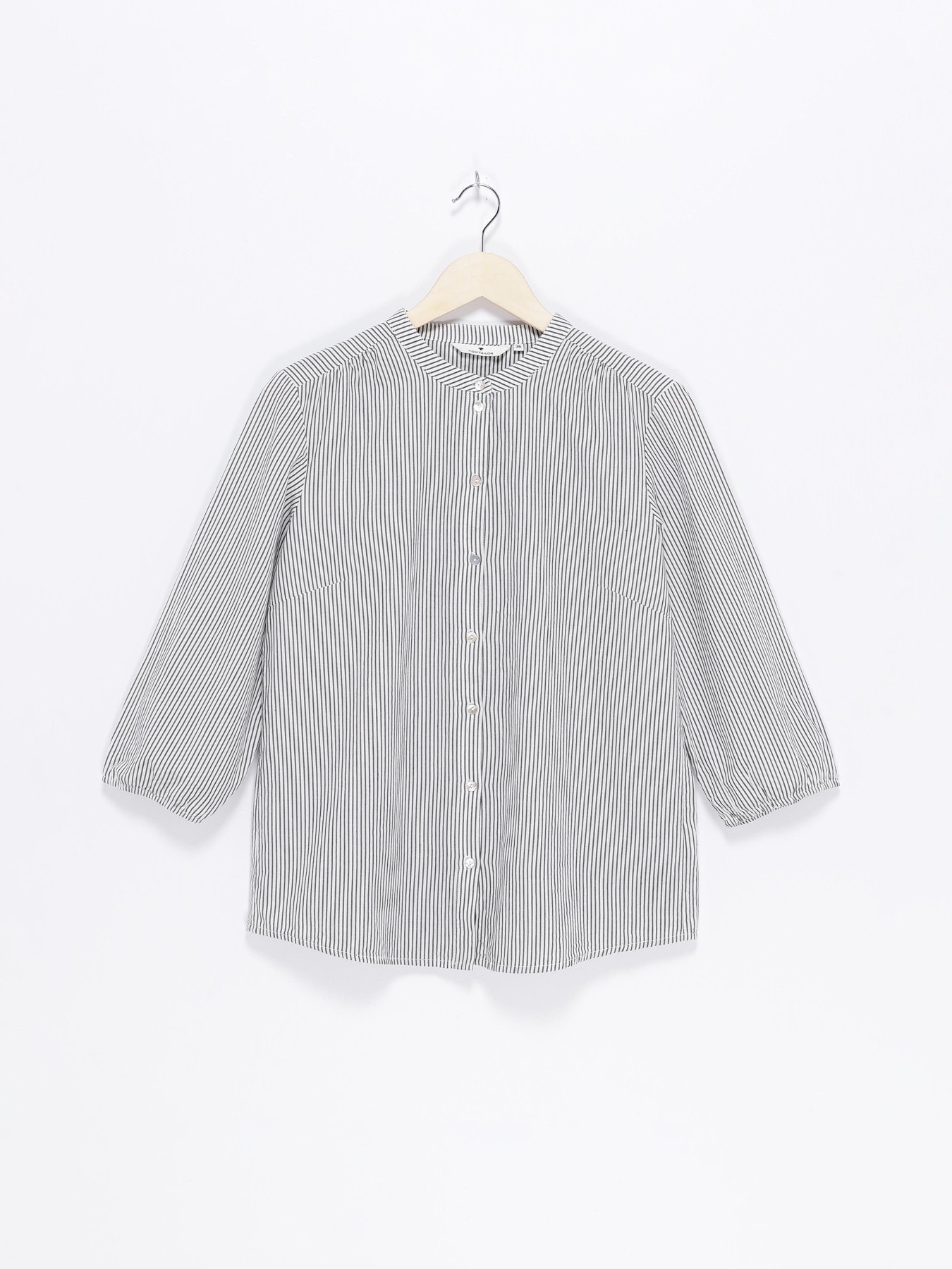 Сорочка повсякденна Tom Tailor модель 1022472.XX.70_білий з сірим Фото