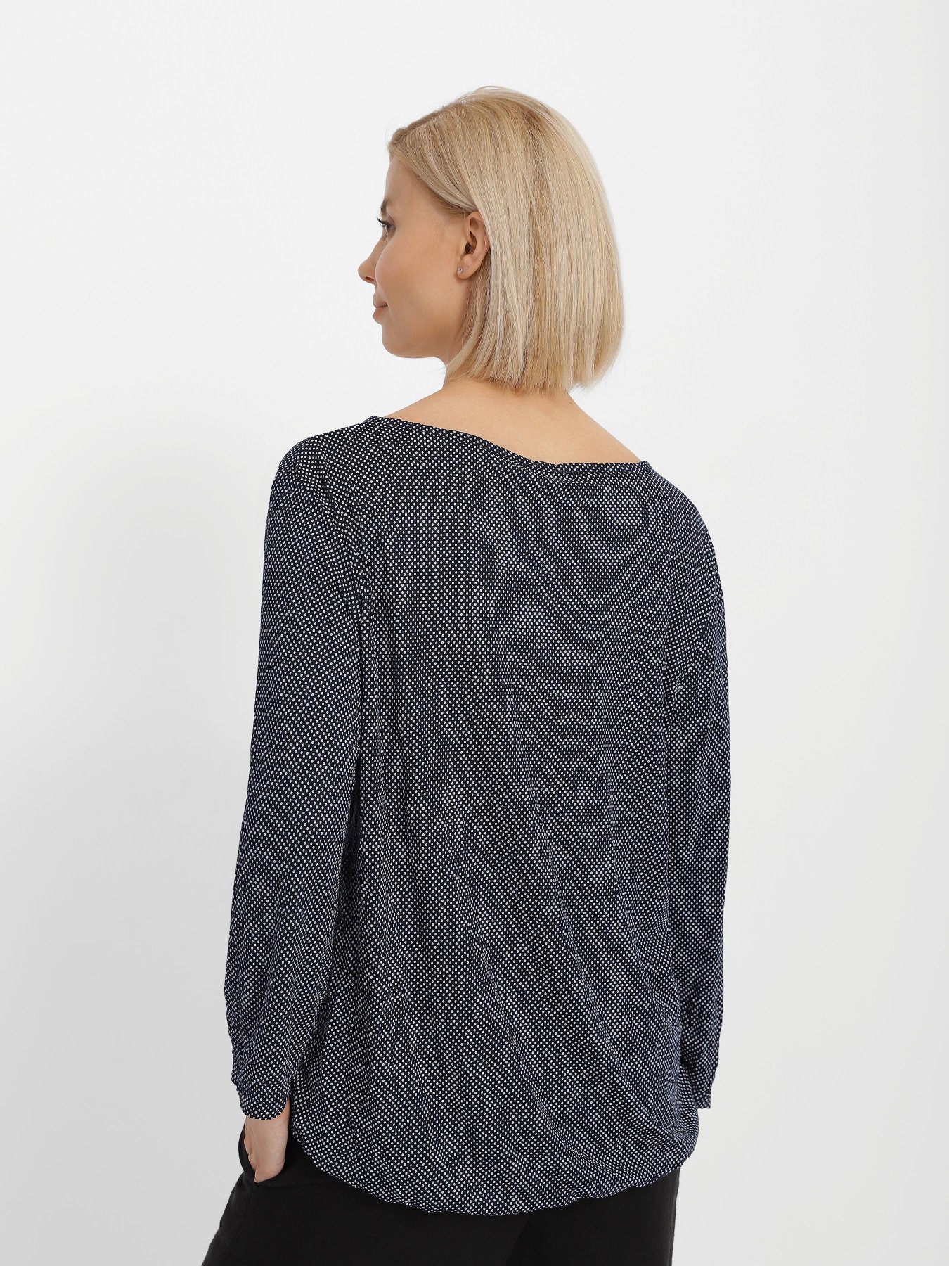 Блуза Tom Tailor модель 1024038.XX.70_т.синій з білим Фото