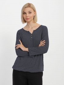 Блуза Tom Tailor модель 1024038.XX.70_т.синій з білим Фото