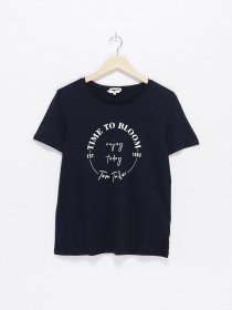 Футболка Tom Tailor модель 1024730.XX.70_т.синій з білим Футболка Tom Tailor модель 1024730.XX.70_т.синій з білим Фото