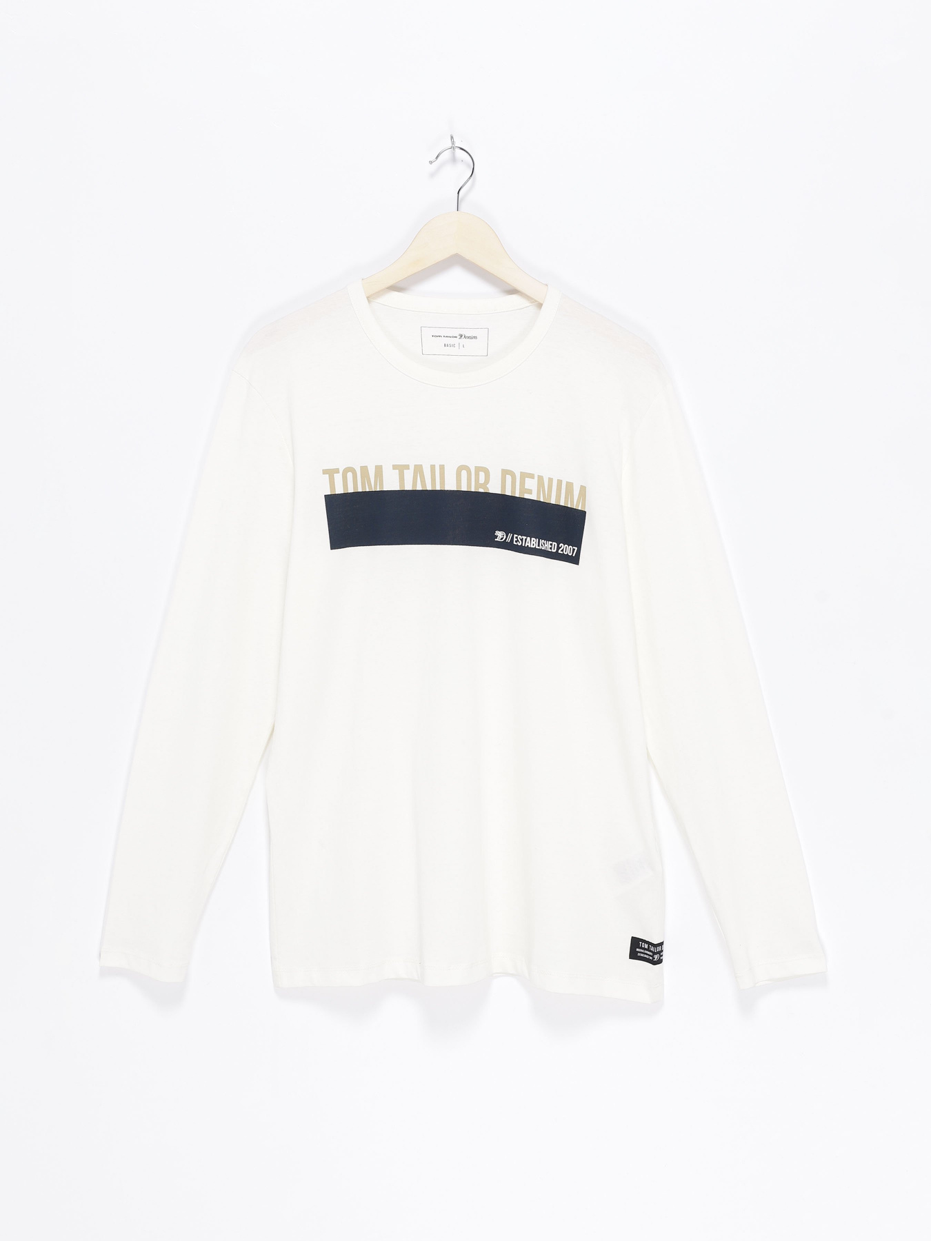 Лонгслив Tom Tailor модель 1028337.XX.12_білий комб. Фото