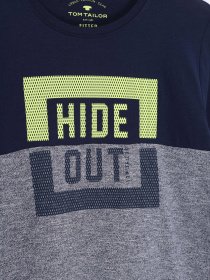 Лонгслів Tom Tailor модель 109090700301_т.синій комб. Лонгслів Tom Tailor модель 109090700301_т.синій комб. Фото