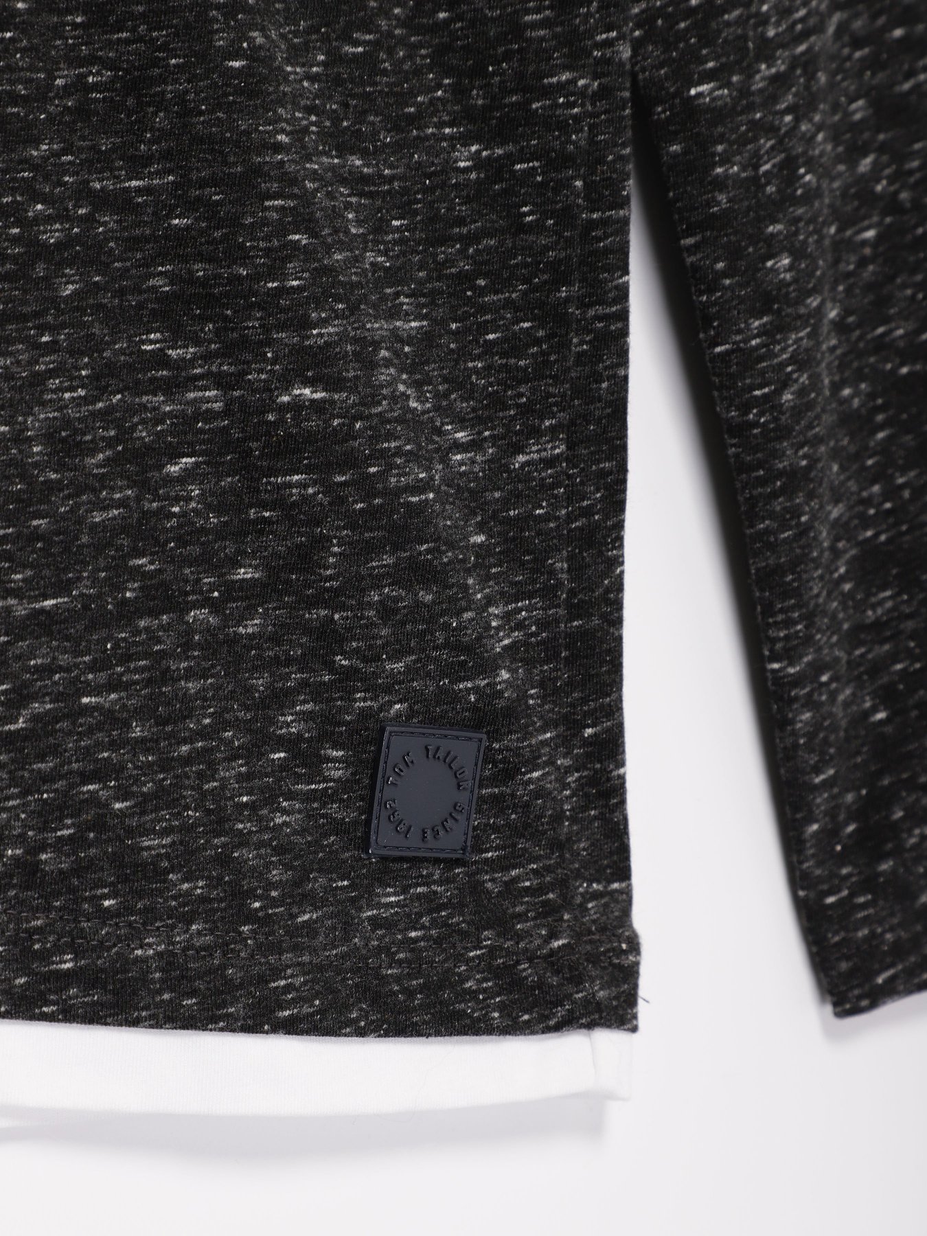 Лонгслив Tom Tailor модель 10910020030_т.сірий комб. Фото