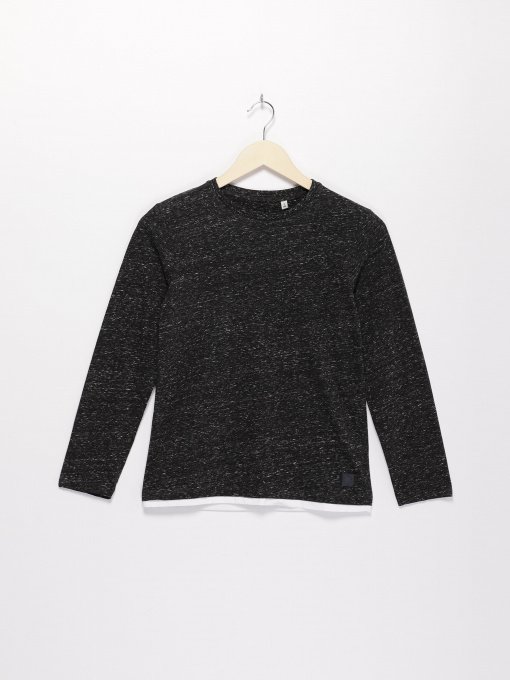 Лонгслів Tom Tailor Модель 10910020030_т.сірий комб. Фото