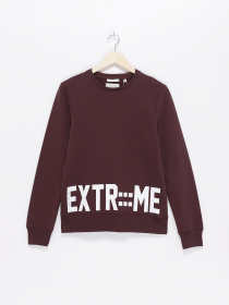 Свитшот Tom Tailor модель 25910010030_бордовий з білим Фото