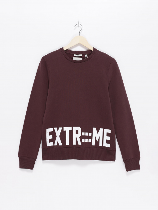 Світшот Tom Tailor Модель 25910010030_бордовий з білим Фото