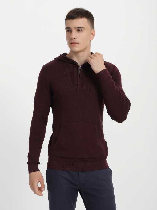 Худи Tom Tailor модель 3023219.00.10_т.бордовий Фото