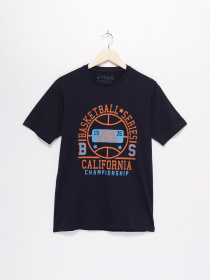 Футболка Tom Tailor модель TT22032028_т.синій комб. Футболка Tom Tailor модель TT22032028_т.синій комб. Фото