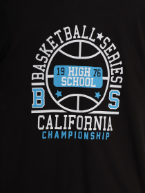 Футболка Tom Tailor модель TT22032028_чорний комб. Фото