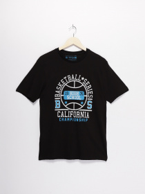 Футболка Tom Tailor модель TT22032028_чорний комб. Фото