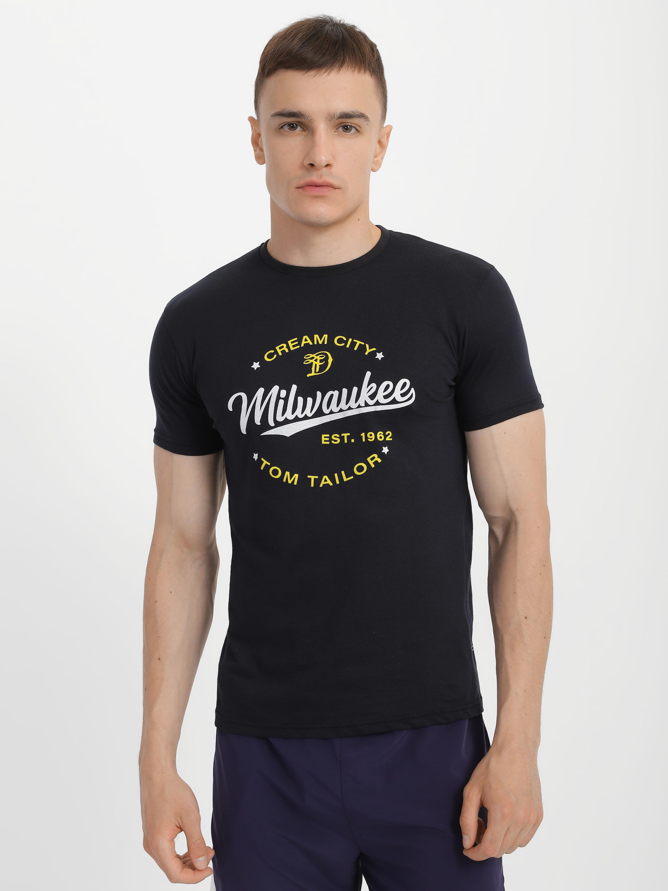 Футболка Tom Tailor модель TT22032029_т.синій комб. Фото