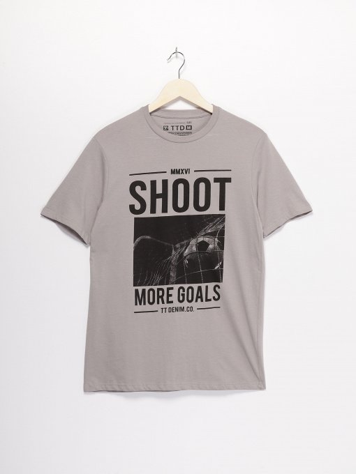 Футболка Tom Tailor модель TT22032030_с.сірий з чорним Фото