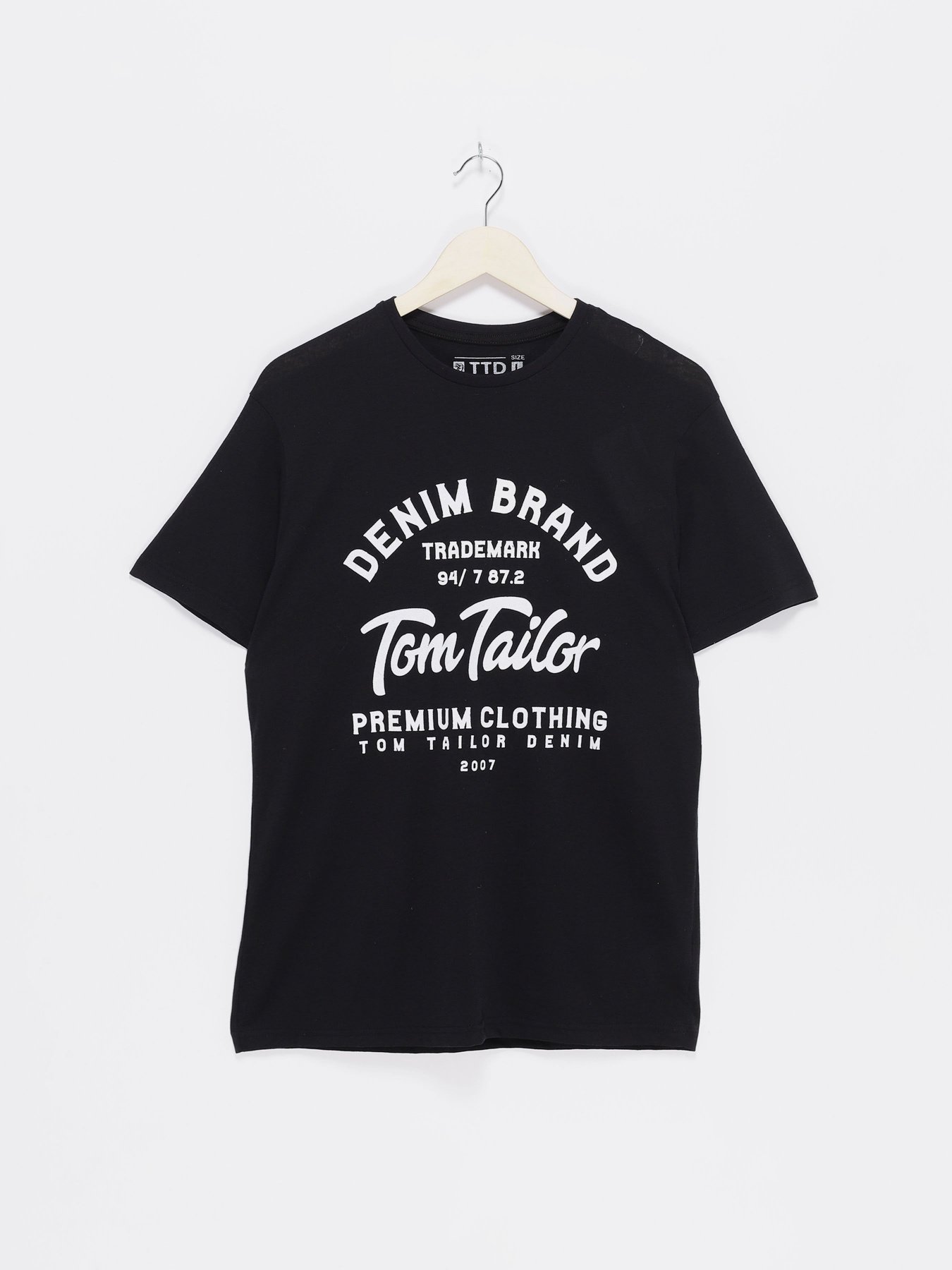 Футболка Tom Tailor модель TT22032032_чорний з білим Фото