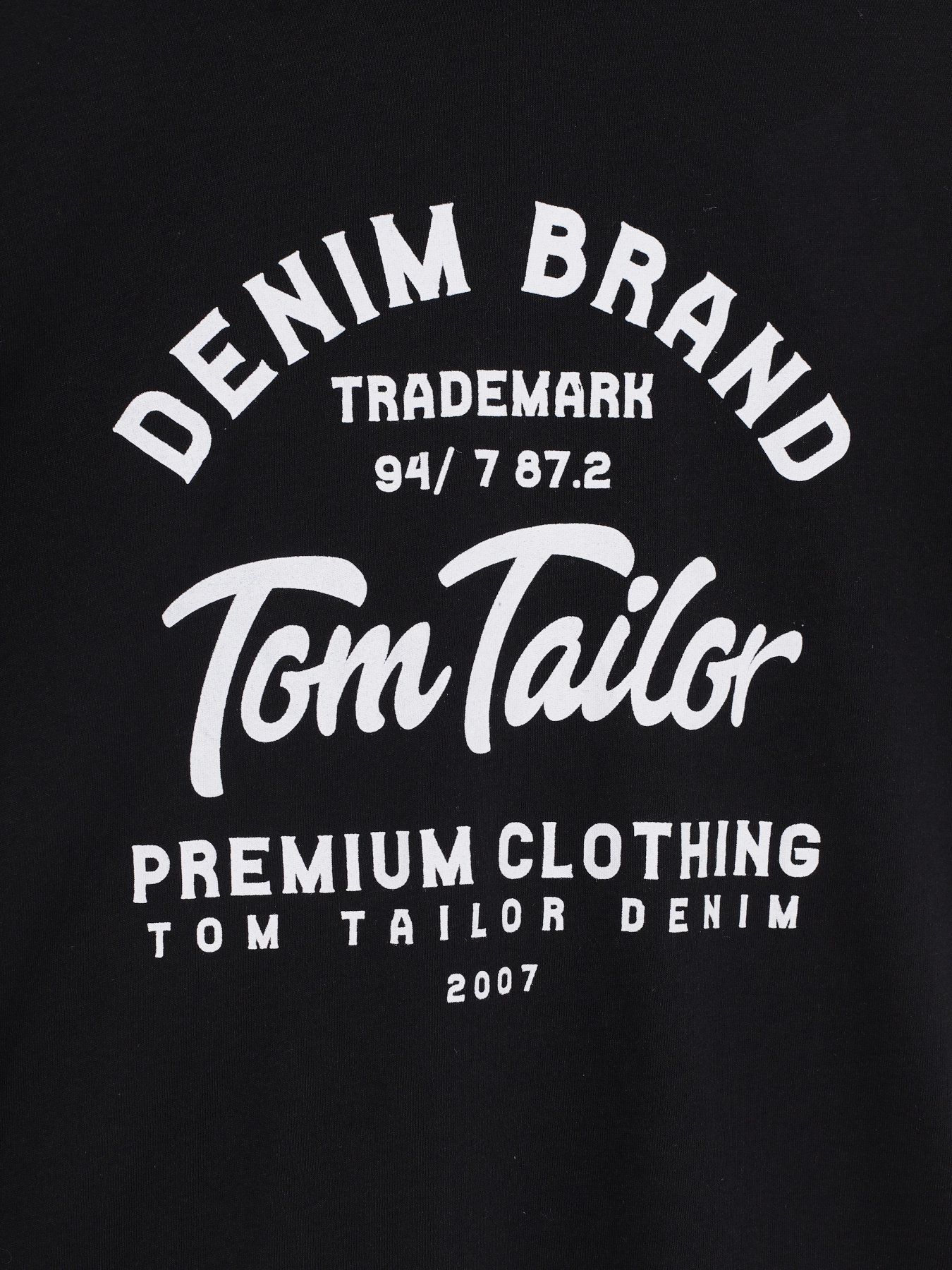 Футболка Tom Tailor модель TT22032032_чорний з білим Фото