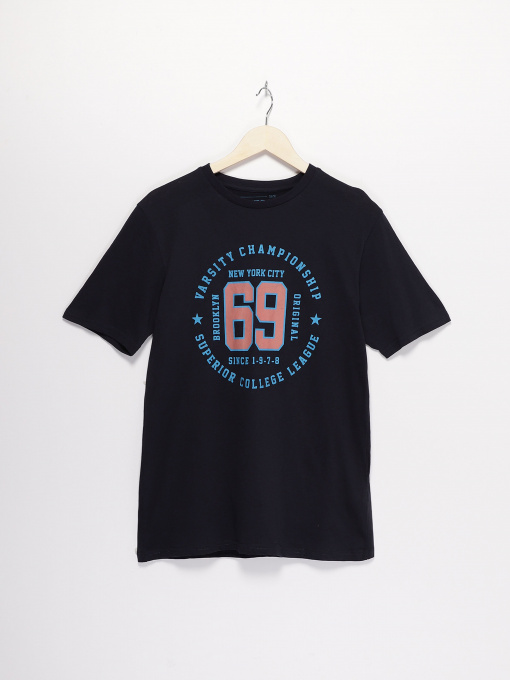 Футболка Tom Tailor модель TT22032033_т.синій комб. Фото