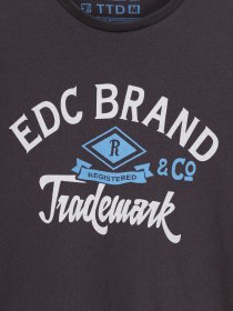 Футболка Tom Tailor модель TT22032043_т.сірий Футболка Tom Tailor модель TT22032043_т.сірий Фото