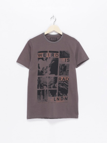 Футболка Tom Tailor модель TT22032048_сірий комб. Фото