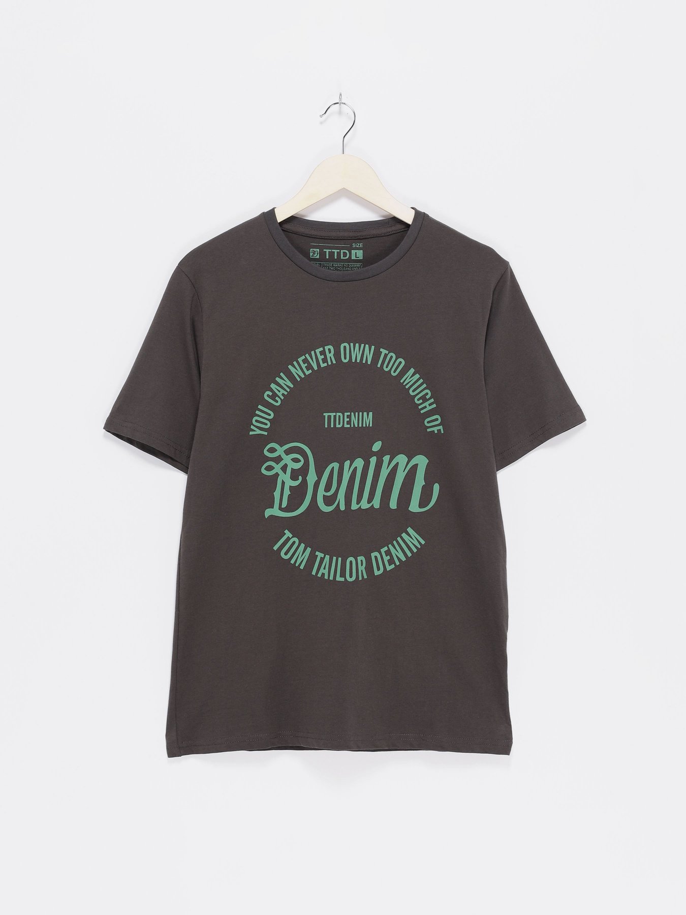 Футболка Tom Tailor модель TT22032054_т.хакі з зеленим Фото