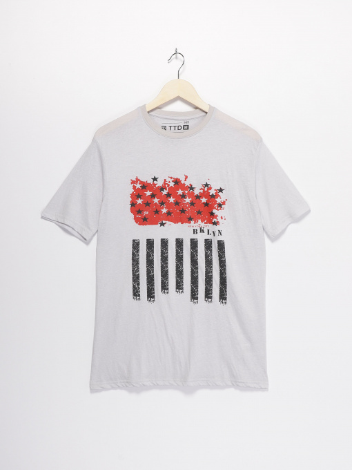 Футболка Tom Tailor модель TT22032056_сірий комб. Фото