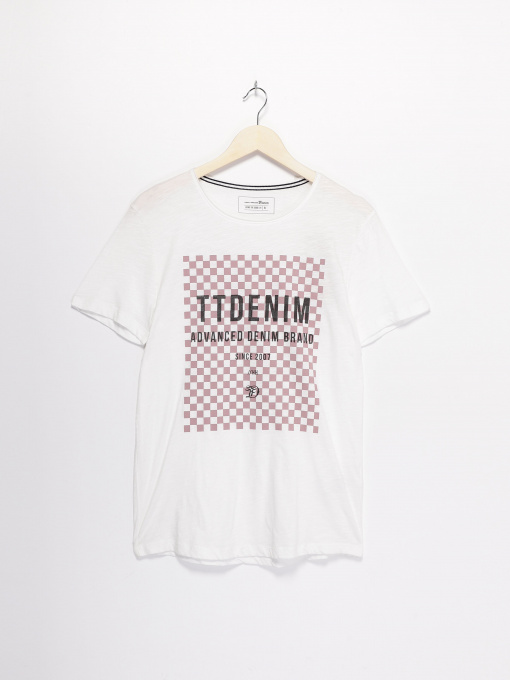 Футболка Tom Tailor модель 1002754.XX.12_білий комб. Фото