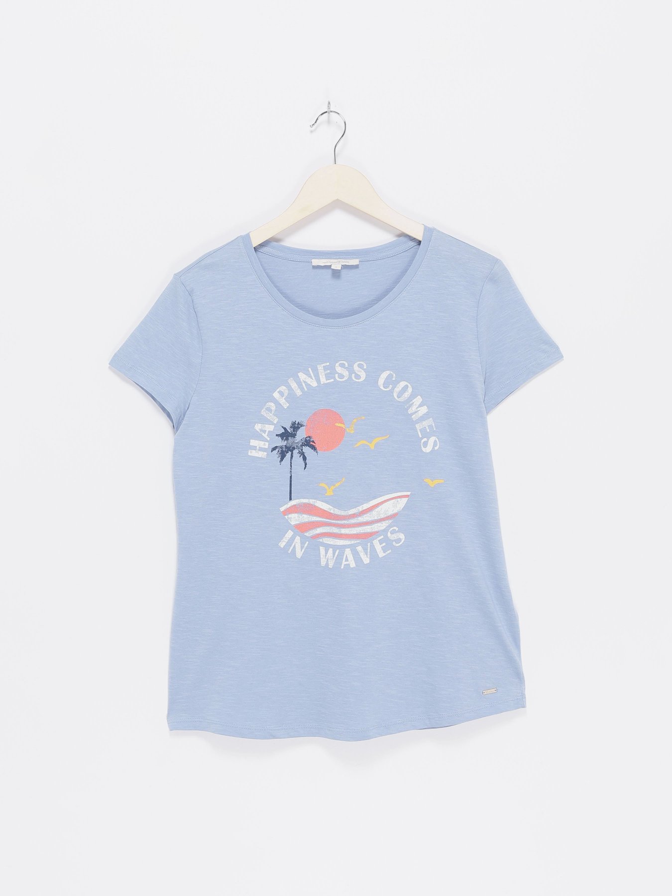 Футболка Tom Tailor модель 1003782.XX.71_с.синій комб. Фото