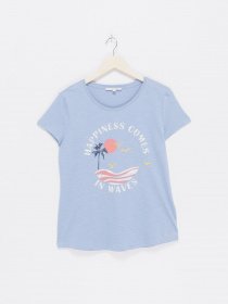 Футболка Tom Tailor модель 1003782.XX.71_с.синій комб. Футболка Tom Tailor модель 1003782.XX.71_с.синій комб. Фото