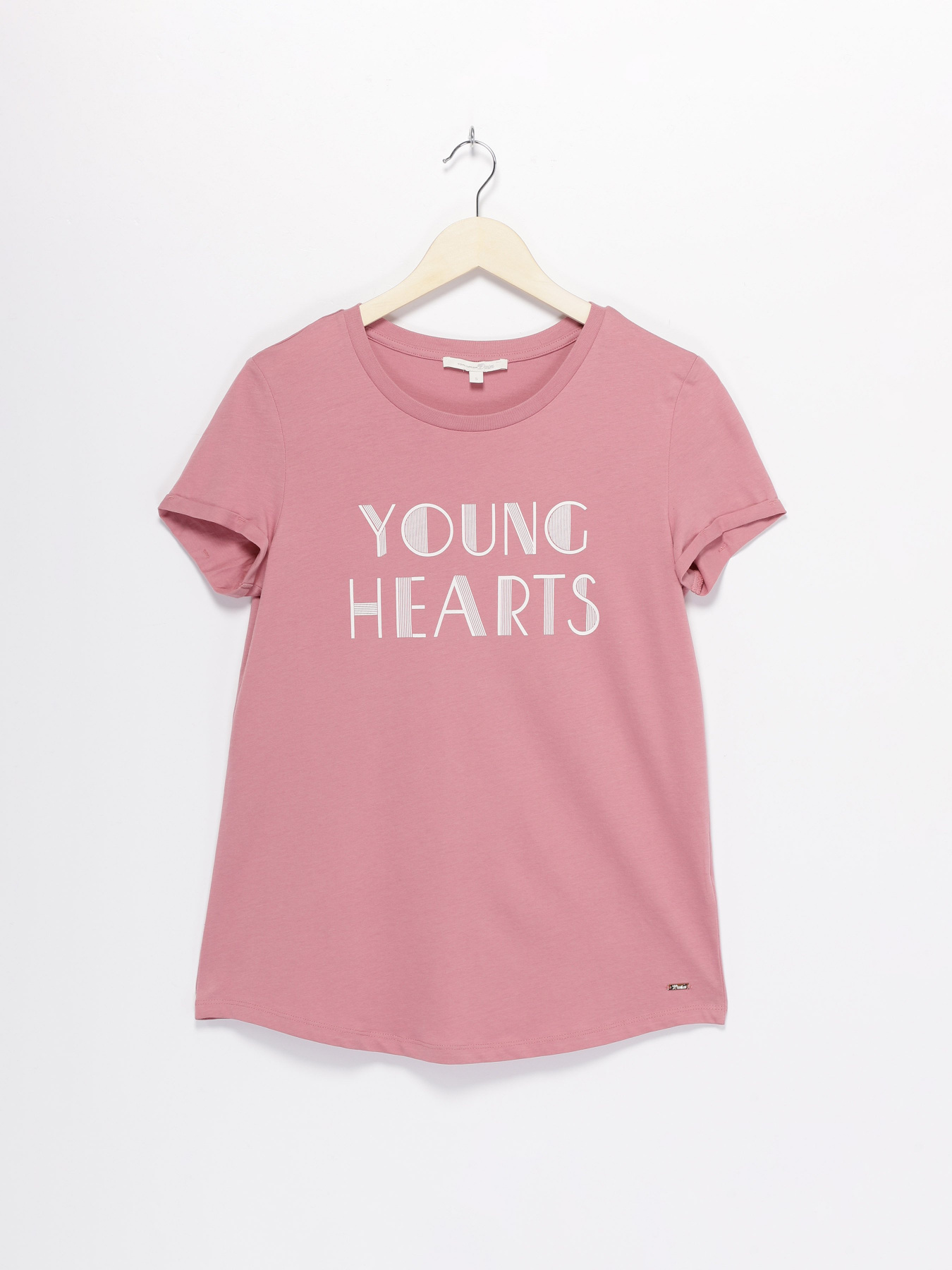 Футболка Tom Tailor модель 1004352.XX.71_рожевий Футболка Tom Tailor модель 1004352.XX.71_рожевий Фото