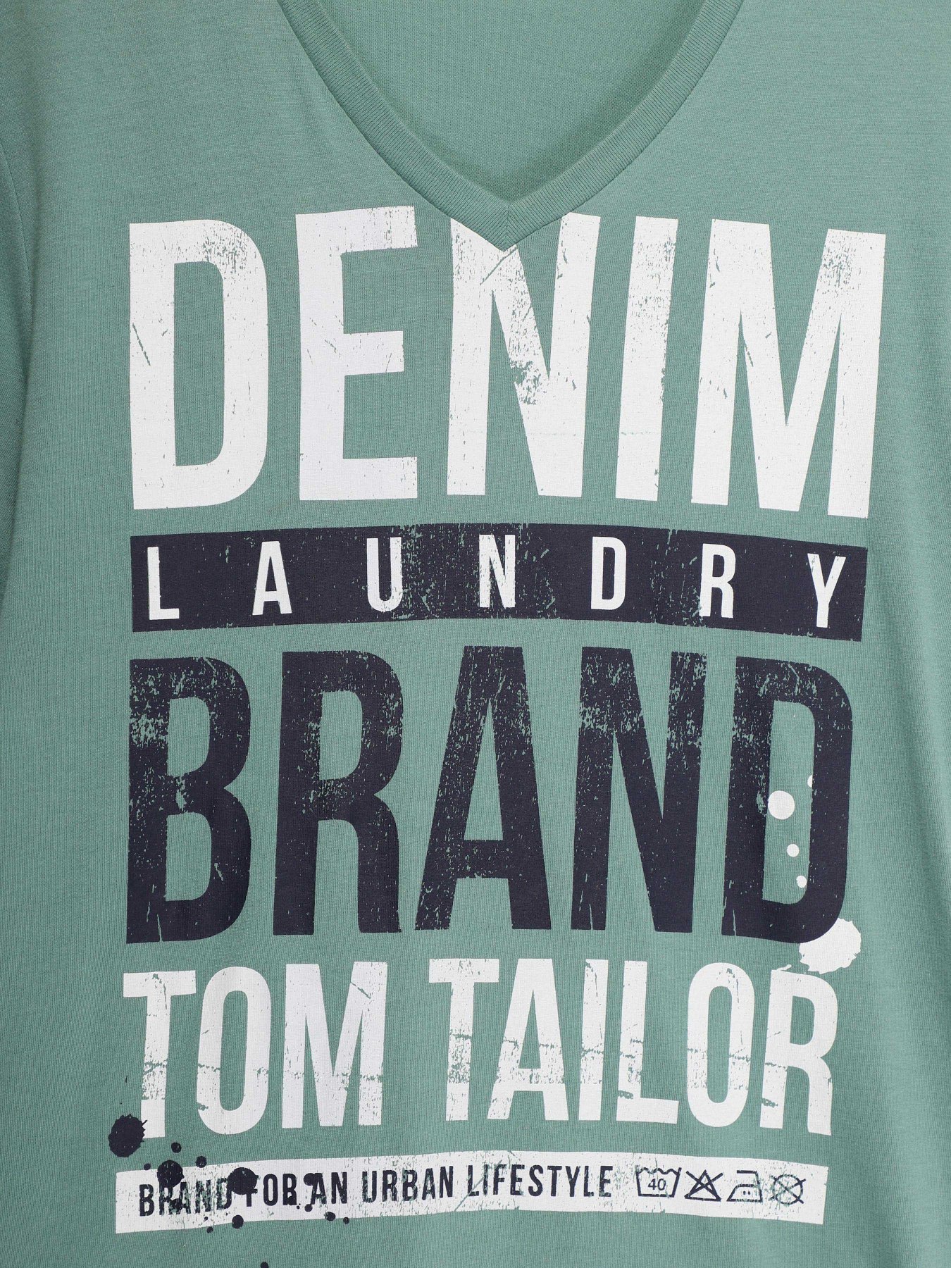 Футболка Tom Tailor модель 1004477.XX.12_зелений комб. Фото