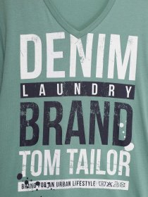 Футболка Tom Tailor модель 1004477.XX.12_зелений комб. Фото