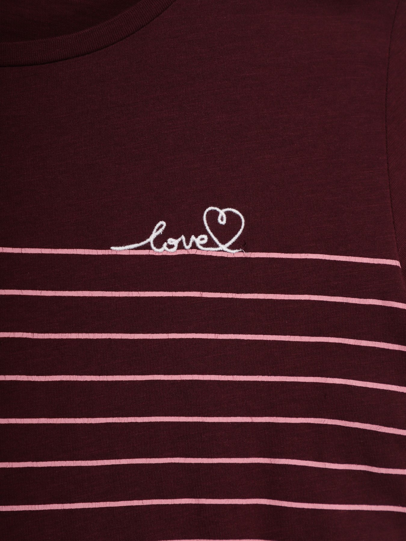 Футболка Tom Tailor модель 1004686.XX.71_бордовий комб. Фото