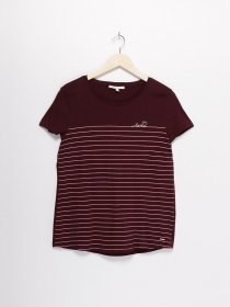 Футболка Tom Tailor модель 1004686.XX.71_бордовий комб. Фото