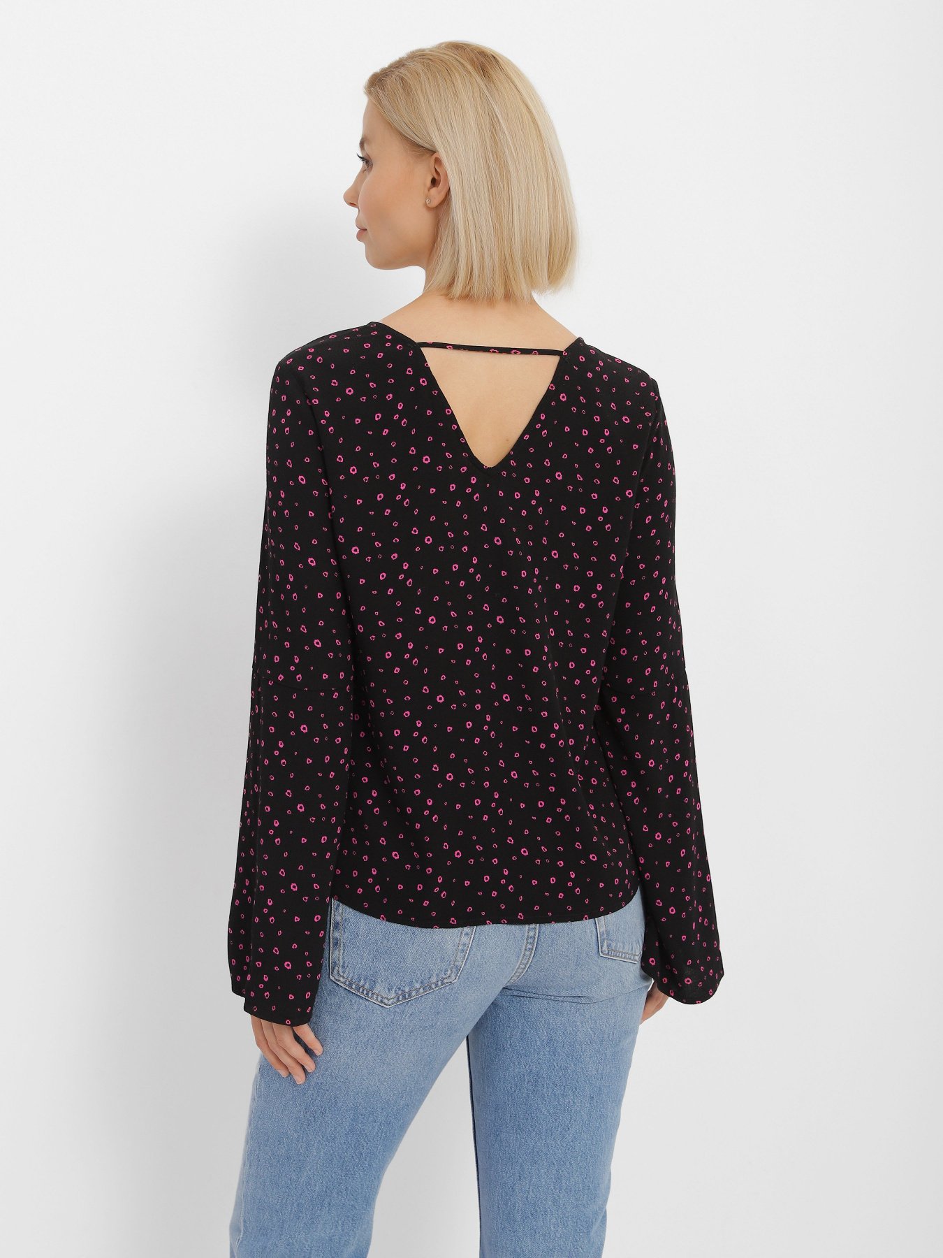 Блуза Tom Tailor модель 1007079.XX.71_чорний комб. Фото