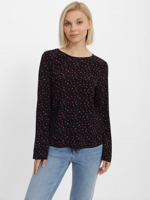 Блуза Tom Tailor модель 1007079.XX.71_чорний комб. Фото