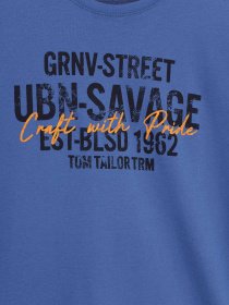 Футболка Tom Tailor модель 1007610.XX.10_синій комб. Фото