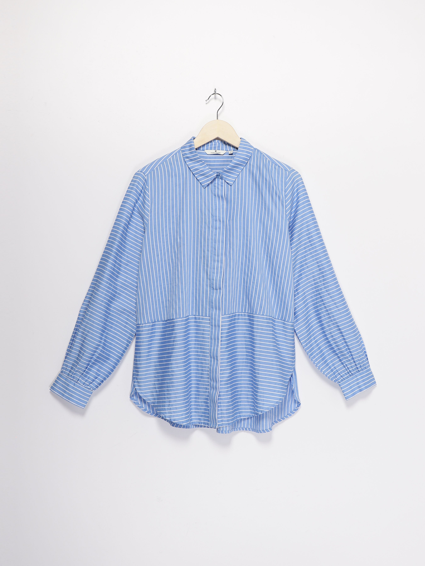 Рубашка Tom Tailor модель 1008061.XX.70_с.синій з білим Фото