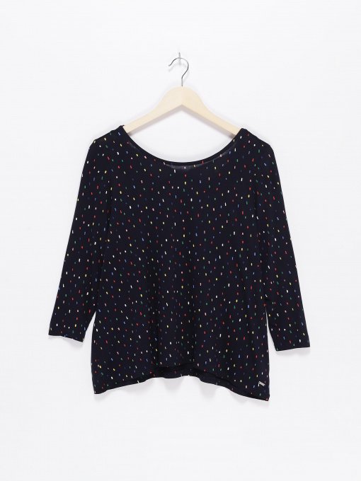 Лонгслів Tom Tailor Модель 1008395.XX.71_т.синій комб. Фото