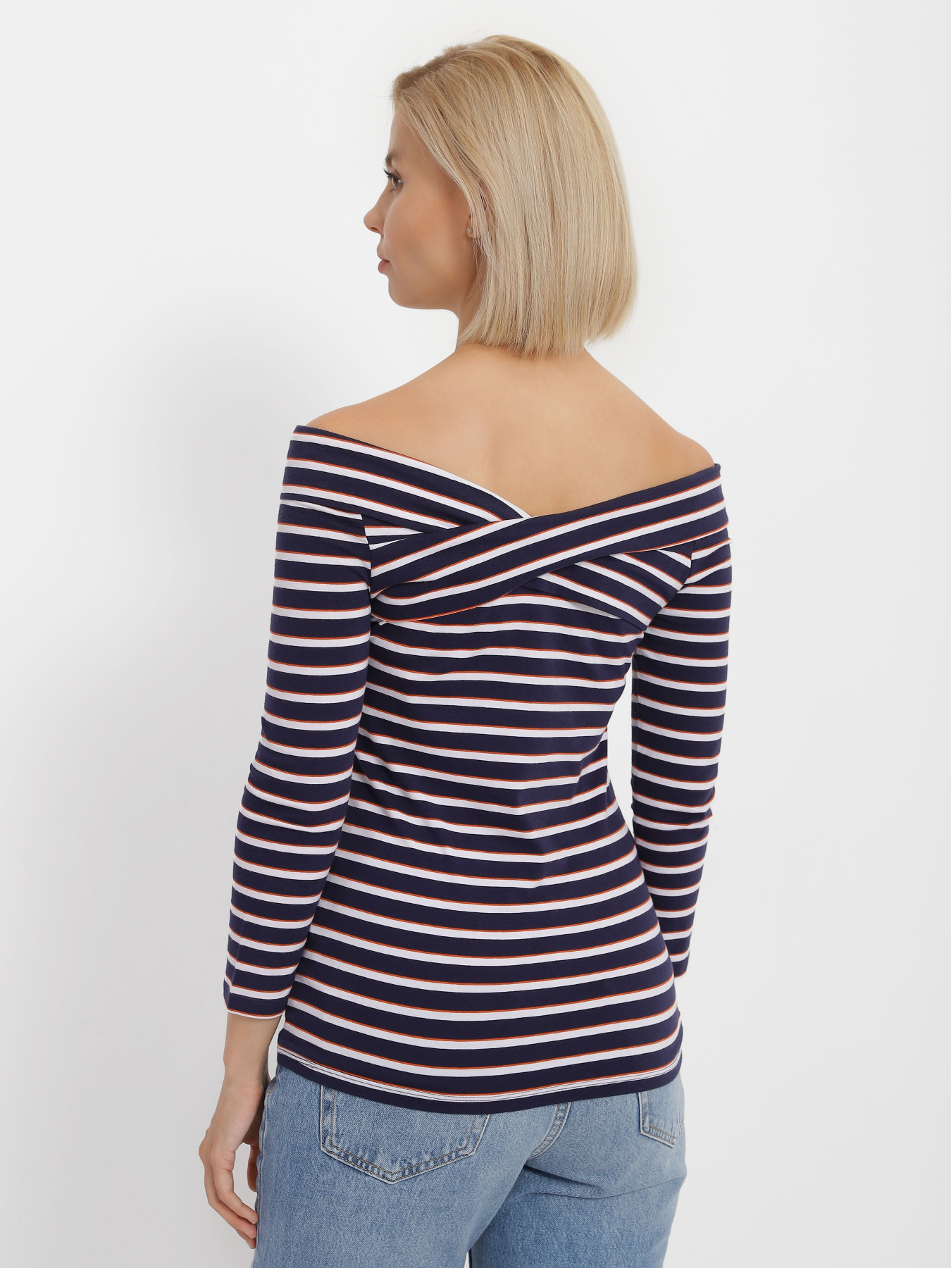 Лонгслів Tom Tailor модель 1009075.XX.71_т.синій комб. Фото