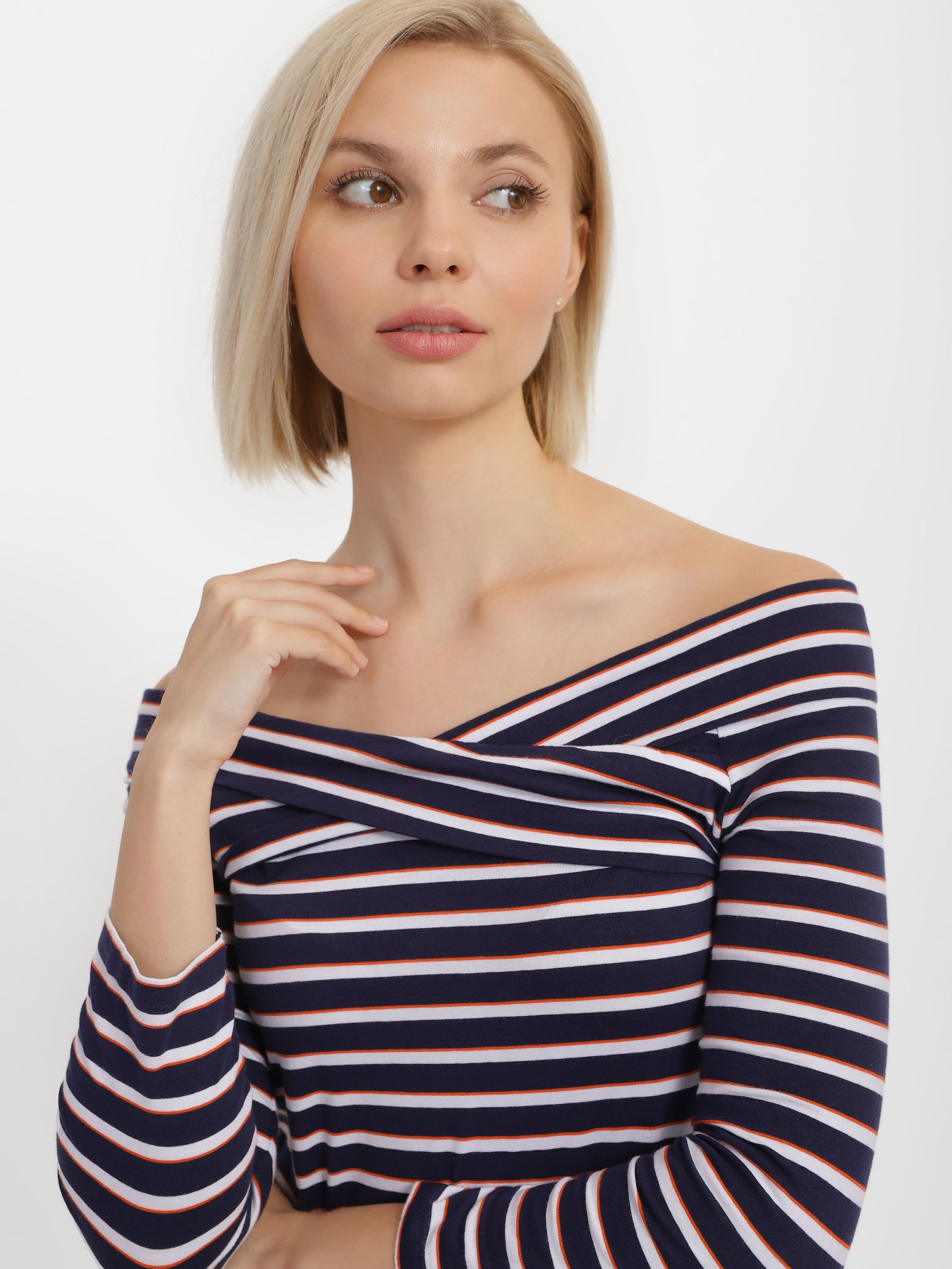 Лонгслів Tom Tailor модель 1009075.XX.71_т.синій комб. Фото