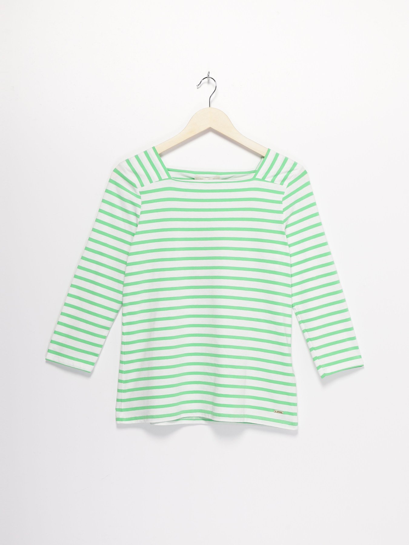 Лонгслив Tom Tailor модель 1009861.XX.71_білий з с.зеленим Фото