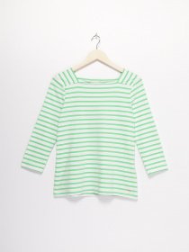 Лонгслив Tom Tailor модель 1009861.XX.71_білий з с.зеленим Фото